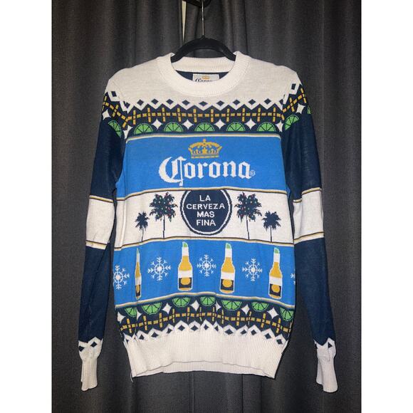 Ugly Christmas Sweater Xmas Size Medium Corona - Picture 1 of 3